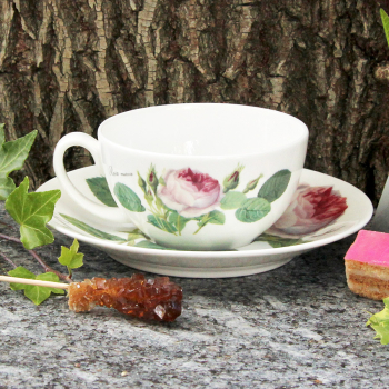 Teetasse flach "Rose Redoute"
