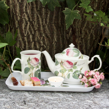 Teekanne oval "Rose Redoute"