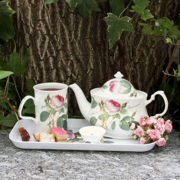 Teekanne oval "Rose Redoute"